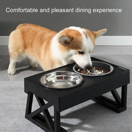 Slow Feeder Dog Bowl - Improve Digestion, Prevent Choking, ABS Plastic, Gray