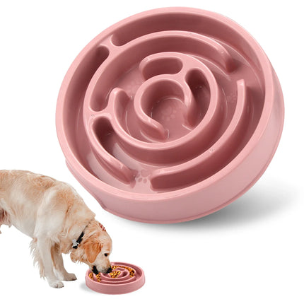 Maze Style Slow Feeder Dog Bowl - Non-Slip, Anti-Gulping for Dogs & Cats