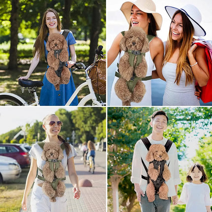 Front Pet Carrier Backpack for Cats & Dogs - Breathable Nylon, S/M/L/XL