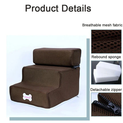 Hot Dog House Dog Stairs Pet  Stairs for Small Dog Cat Pet Ramp Ladder Anti-slip Removable Dogs Bed Stairs Pet Supplies