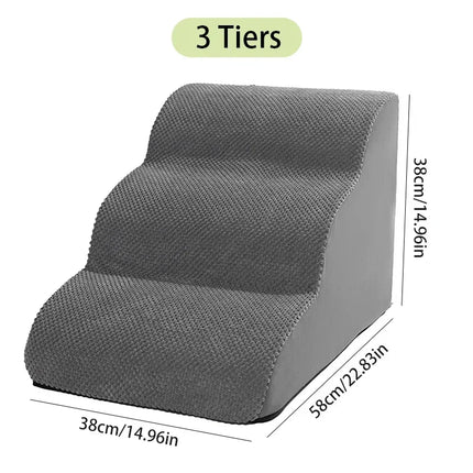 Dogs Stairs Pet 2/3 Steps Stairs for Small Dog Old Dog Ramp Ladder Anti-slip High Bed Removable Dogs Climbing Stair Ramp Stair