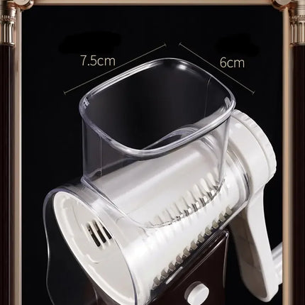 Vegetable Slicer Cutter Manual Drum Grater Multifunction Rotary Cheese Grater Kitchen Veggie Chopper Food Shredder Meat Grinder
