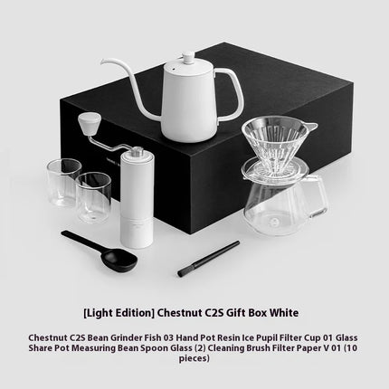 In Stock Timemore Chestnut C2S C3S Manual Coffee Grinder Set Include Coffee Pot Coffee Measuring Spoon Thermometer Barista Tools