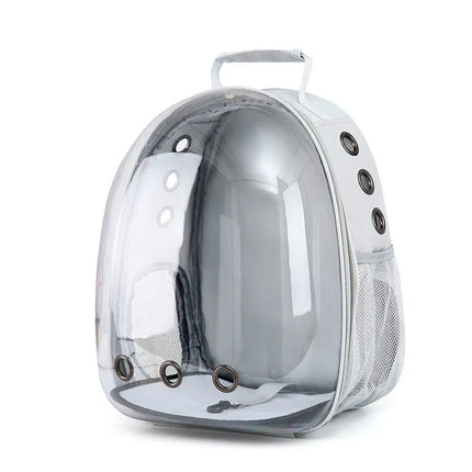 360° Transparent Bubble Cat Backpack Carrier - Spacious, Breathable, Lightweight, Gray/Pink/Black
