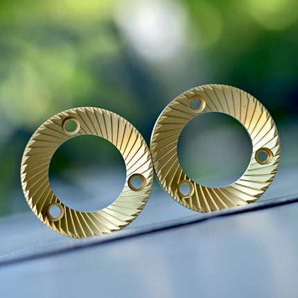 64mm Flat Burrs with Titanium plating Sweet High-Uniformity Espresso Grinding, Commercial Espresso Coffee Bean Grinder Burrs