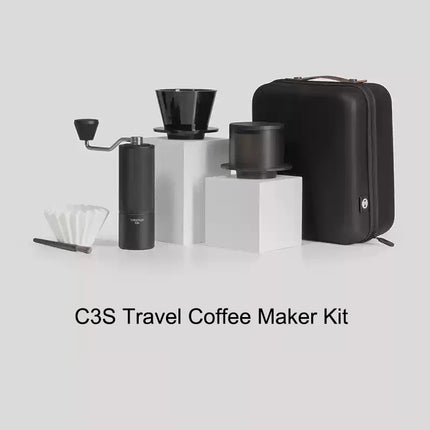TIMEMORE C3S Portable Lightweight Coffee Maker Kit Compact Travel PourOver Coffee Set Carry Camping Coffee Gear For Home Outdoor