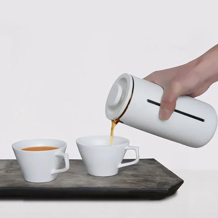 IN Stock TIMEMORE Small U French Press Coffee 450ml Maker Utensils Mug White Black for Kitchen Home Trave Office Coffee Cups