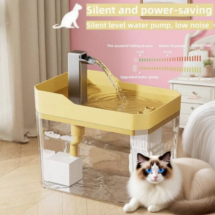 1.5L Quiet Auto Filter Cat Water Fountain - USB, Live Circulation for Cats & Small Pets