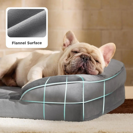 Orthopedic Dog Bed - Waterproof Corduroy with Removable Cover, Joint Pain Relief for Dogs & Cats