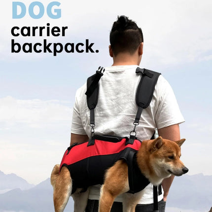Dog Support Backpack Carrier - Lift Assist for Senior, Injured & Disabled Dogs on Stairs & Cars