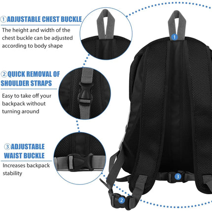 Dog Front Carrier Backpack for Biking, Hiking & Camping - Breathable Nylon, S/M/L, 5-11kg