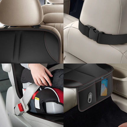 Car Seat Protector Cover for Kids & Pets - Non-Slip, Waterproof Oxford Fabric with Storage Pockets