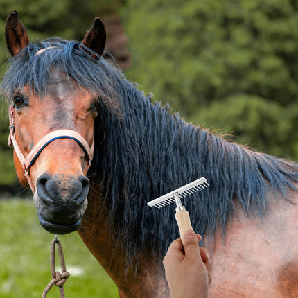 Stainless Steel Dematting Comb & Deshedding Brush for Dogs, Horses & Livestock