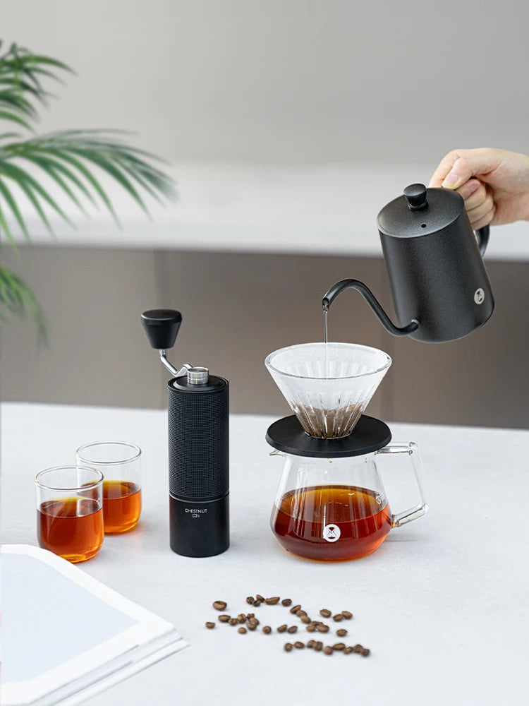 In Stock Timemore Chestnut C2S C3S Manual Coffee Grinder Set Include Coffee Pot Coffee Measuring Spoon Thermometer Barista Tools