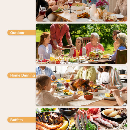 Electric Warming Tray, Full Surface Warming Mat for Food, Rollable and Portable, Fast Heating Pad with 3 Temperature Control