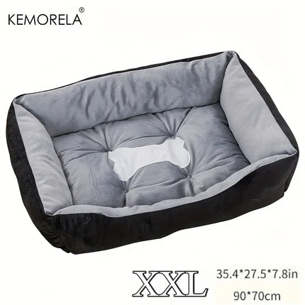 Orthopedic Plush Dog Bed - High Rebound PP Fill, Breathable, All Seasons (S-XXL)
