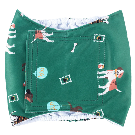 Male Dog Diapers Washable & Reusable - Eco-Friendly Pet Sanitary Wraps, Waterproof Leak-Proof Doggie Diapers Perfect for Puppies
