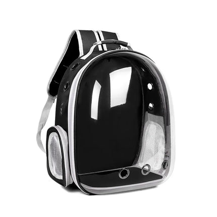 360° Transparent Bubble Cat Backpack Carrier - Spacious, Breathable, Lightweight, Gray/Pink/Black