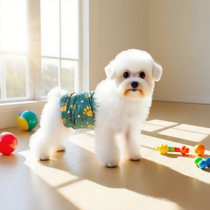 Male Dog Diapers Washable & Reusable - Eco-Friendly Pet Sanitary Wraps, Waterproof Leak-Proof Doggie Diapers Perfect for Puppies
