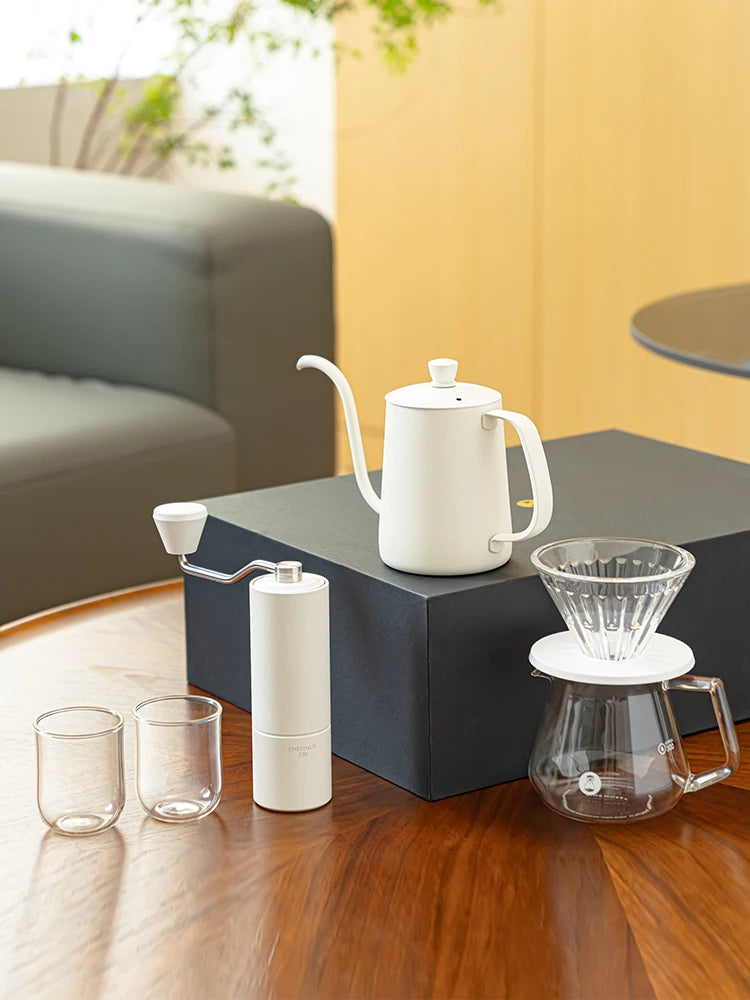 In Stock Timemore Chestnut C2S C3S Manual Coffee Grinder Set Include Coffee Pot Coffee Measuring Spoon Thermometer Barista Tools