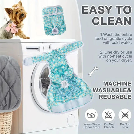 Adjustable Dog Diapers Female Reusable Washable Diapers Dog For Small Middle Solid Color Dog dress Cutey Pet supplies