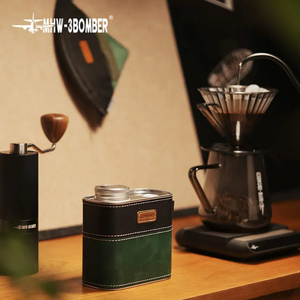 IN Stock MHW-3BOMBER 600ml Metal Sealed Container with Air Valve Airtight Canister Portable Storage Bag Coffee Camping Tools