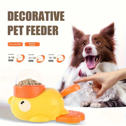 Duck Slow Feeder Dog Bowl - Interactive Snack Dispenser, Anti-Swallowing for Small & Medium Pets