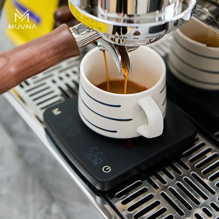 IN Stock MUVNA Prosecco Digital Coffee Scale, 0.1g High Precision Electronic Scale Espresso/ Hand Drip Coffee with Tare Function