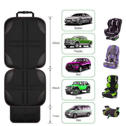 Car Seat Protector Cover for Kids & Pets - Non-Slip, Waterproof Oxford Fabric with Storage Pockets