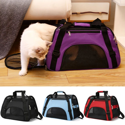 Oxford Airline Approved Soft-Sided Pet Carrier - S(43x20x26cm) / M(48x23x27cm) / L(53x25x34cm), Ventilated, 8 Colors