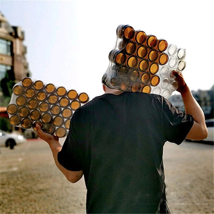 Portable Glass Jar 130ml Coffee Beans Storage Tank Coffee Grinder Coffee Powder Container Thickened Glass Seal Cans Sealed Jar