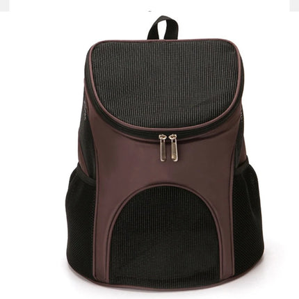 Foldable Breathable Nylon Pet Backpack - Travel Carrier Bag, S/L, Black/Red/Blue/Coffee