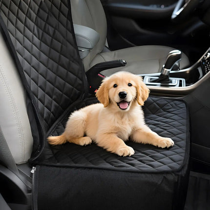 Dog Car Booster Seat - Waterproof Semi-Enclosed Oxford Fabric with Anti-Slip Base, 50x41x24cm