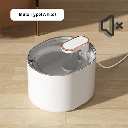 3L Ultra Silent Cat Water Fountain with LED Light - 2 Flow Modes, 4-Layer Filter, USB Powered