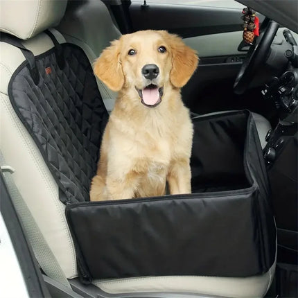 Quilted Dog Car Seat Cover - Waterproof Anti-Slip Oxford Fabric for Cars, Trucks & SUVs