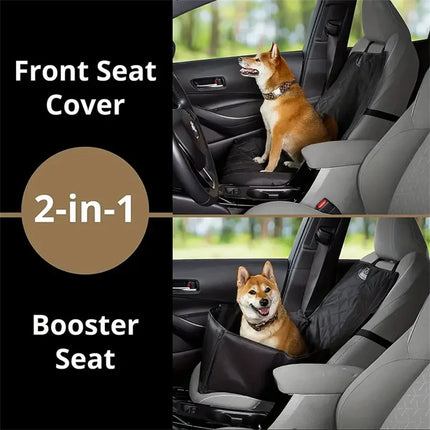 Quilted Dog Car Seat Cover - Waterproof Anti-Slip Oxford Fabric for Cars, Trucks & SUVs