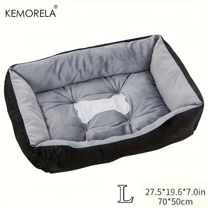 Orthopedic Plush Dog Bed - High Rebound PP Fill, Breathable, All Seasons (S-XXL)