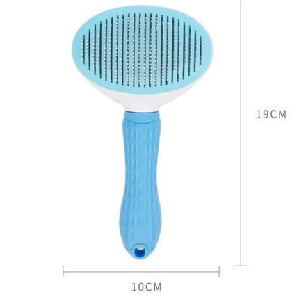 Pet Grooming Brush & Stainless Steel Comb for Dogs & Cats - Long Hair Detangling Tool