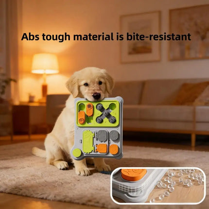 Interactive Dog Puzzle Toy - Treat Dispensing Feeder for Small, Medium & Large Dogs