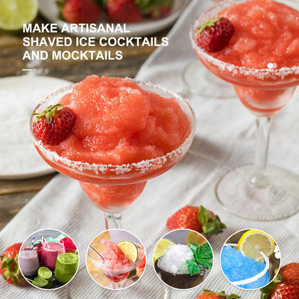 Shaved Ice Machine Snow Cone Machine, Reemix Slushie Machine for Snow Cone, Snowballs, Frozen Cocktails and More, Easy to DIY wi