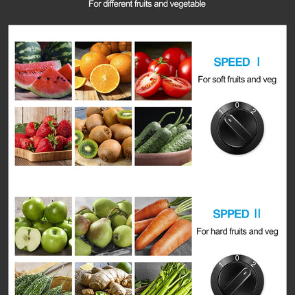 Qcen Juicer Machine, 500W Centrifugal Juicer Extractor with Wide Mouth 3” Feed Chute for Fruit Vegetable, Easy to Clean