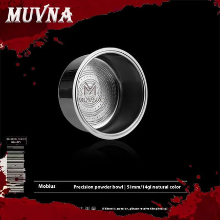 MUVNA Coffee Espresso Filter Baskets Precision MOBIUS M-055 51/53/58mm Coffee Machine Handle Extraction Powder Bowl 18/20/22g