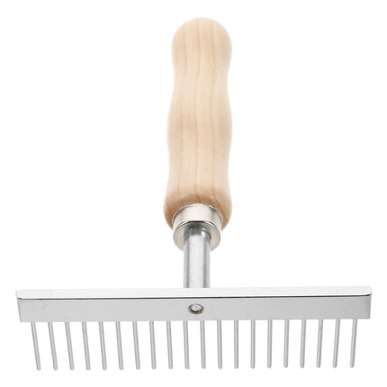 Stainless Steel Dematting Comb & Deshedding Brush for Dogs, Horses & Livestock