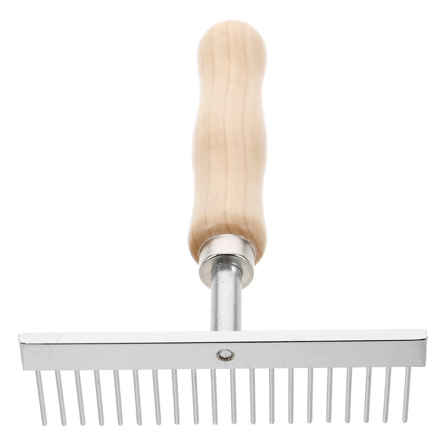 Stainless Steel Dematting Comb & Deshedding Brush for Dogs, Horses & Livestock