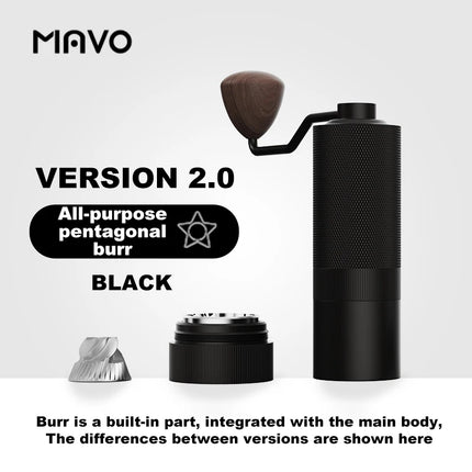 MAVO Manual Coffee Grinder Portable Pour over & Espresso Grinder Hand Grinding Coffee Mill Coffee Machine Coffee Grinders