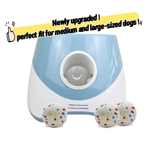 Upgraded Automatic Ball Launcher for Medium/Large Dogs - Rechargeable Tennis Ball Thrower with Interactive Pinball Design | USB