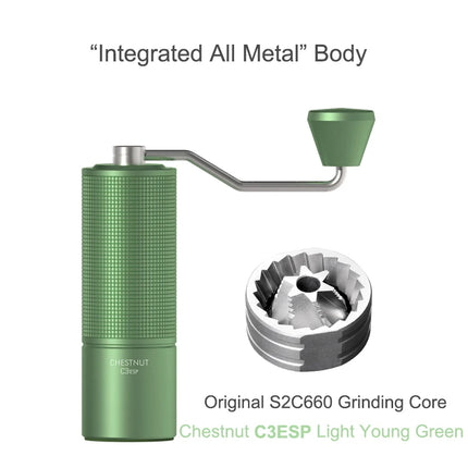 TIMEMORE Chestnut C3S / C3ESP Manual Coffee Grinder Upgrade All-metal Body & Anti-slip Design Portable Grinder S2C Burr Inside