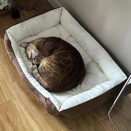 Orthopedic Plush Dog Bed - High Rebound PP Fill, Breathable, All Seasons (S-XXL)