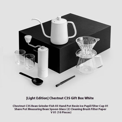 In Stock Timemore Chestnut C2S C3S Manual Coffee Grinder Set Include Coffee Pot Coffee Measuring Spoon Thermometer Barista Tools