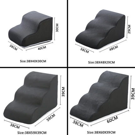 Pet Ladder Steps - Non-Slip Dog & Cat Ramp for Sofa and Bed (2/3/4 Steps)